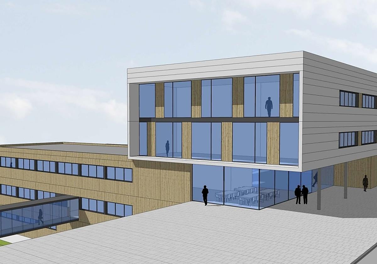 Referente. Infografía que recrea cómo quedará el nuevo instituto Orixe.