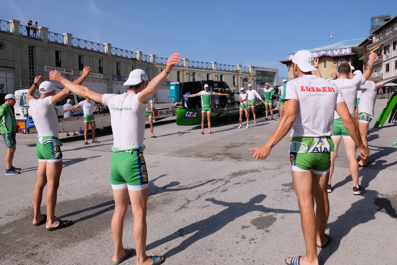 Las mejores fotos del entrenamiento de traineras a la víspera de la Bandera de La Concha