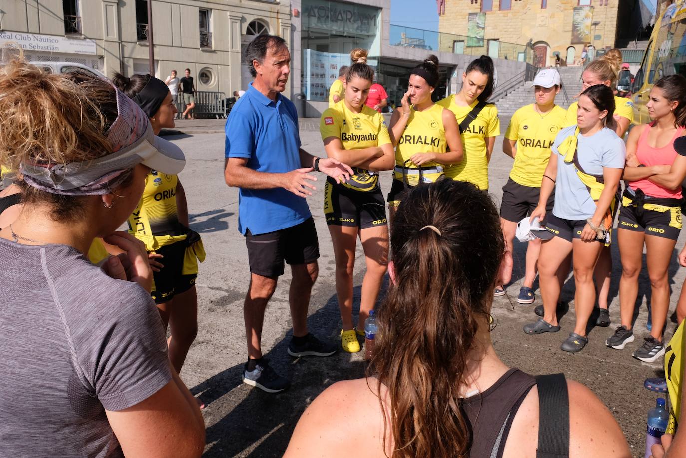 Las mejores fotos del entrenamiento de traineras a la víspera de la Bandera de La Concha