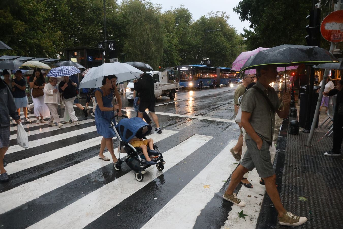 El mal tiempo estropea la fiesta del 31 de agosto