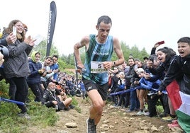 Kilian Jornet durante la Zegama Aizkorri de este año.