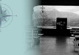 Como retablo, las montañas