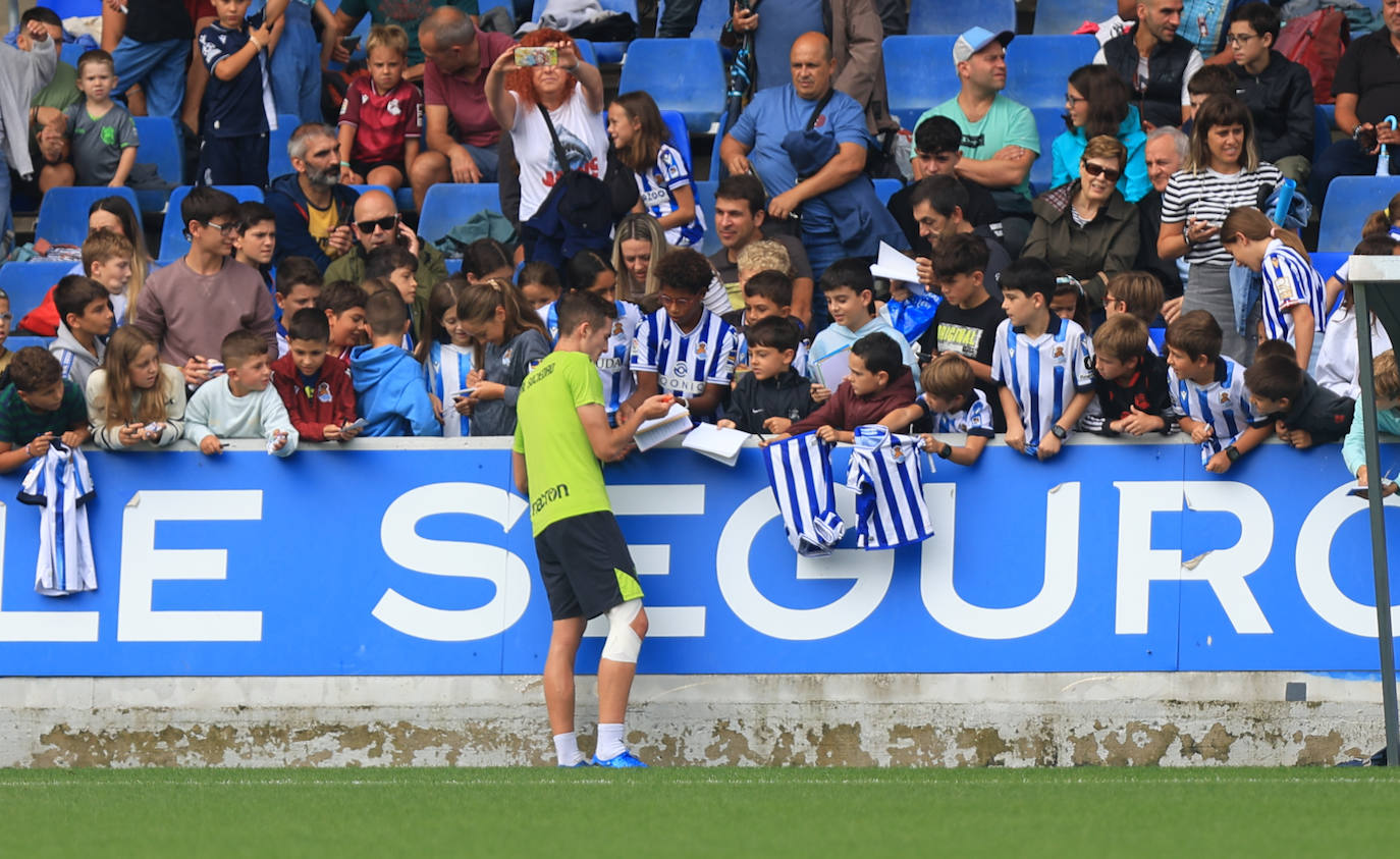 Las mejores imágenes del entrenamiento de la Real en Zubieta