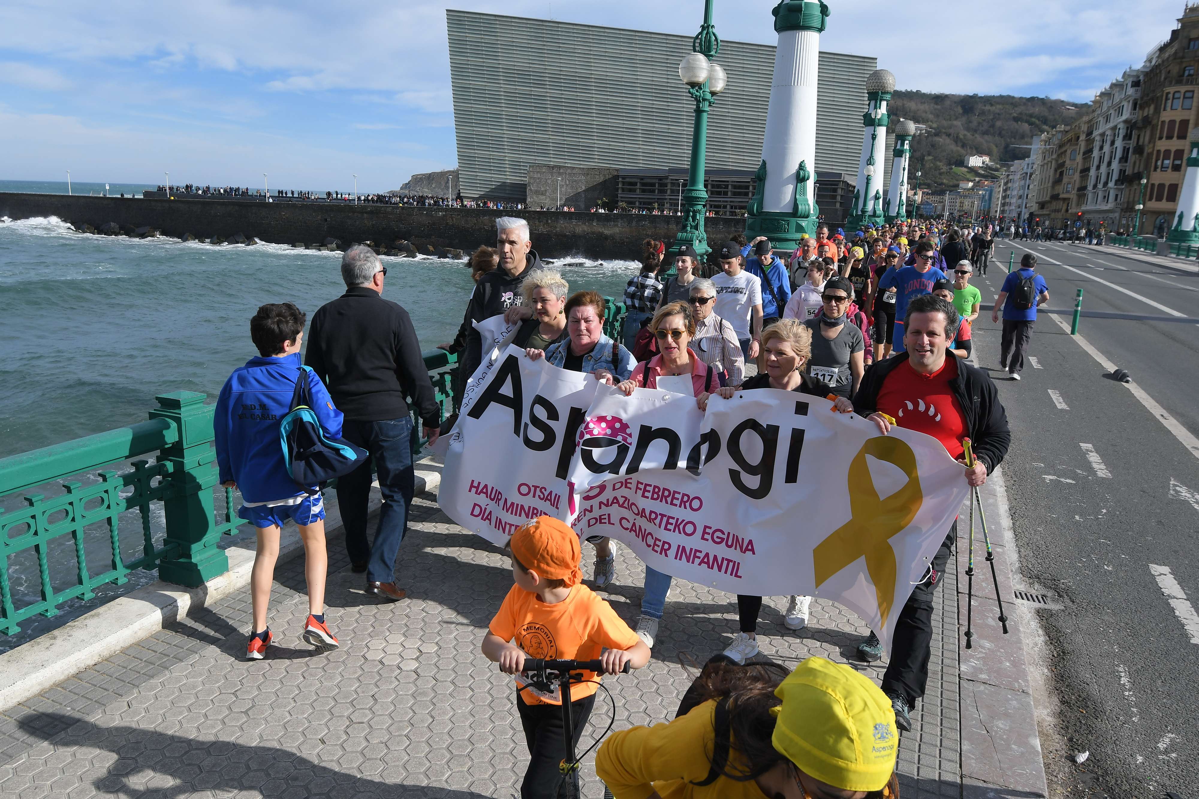 Marcha de Aspanogi en Donostia, en una imagen de archivo.