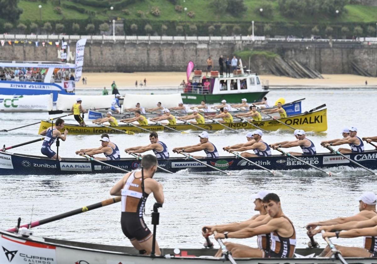 Urdaibai impone su ley en la Bandera de La Concha