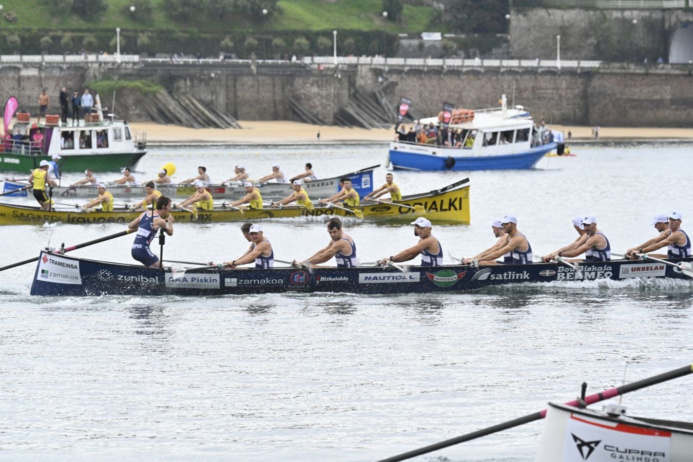 Urdaibai impone su ley en la Bandera de La Concha