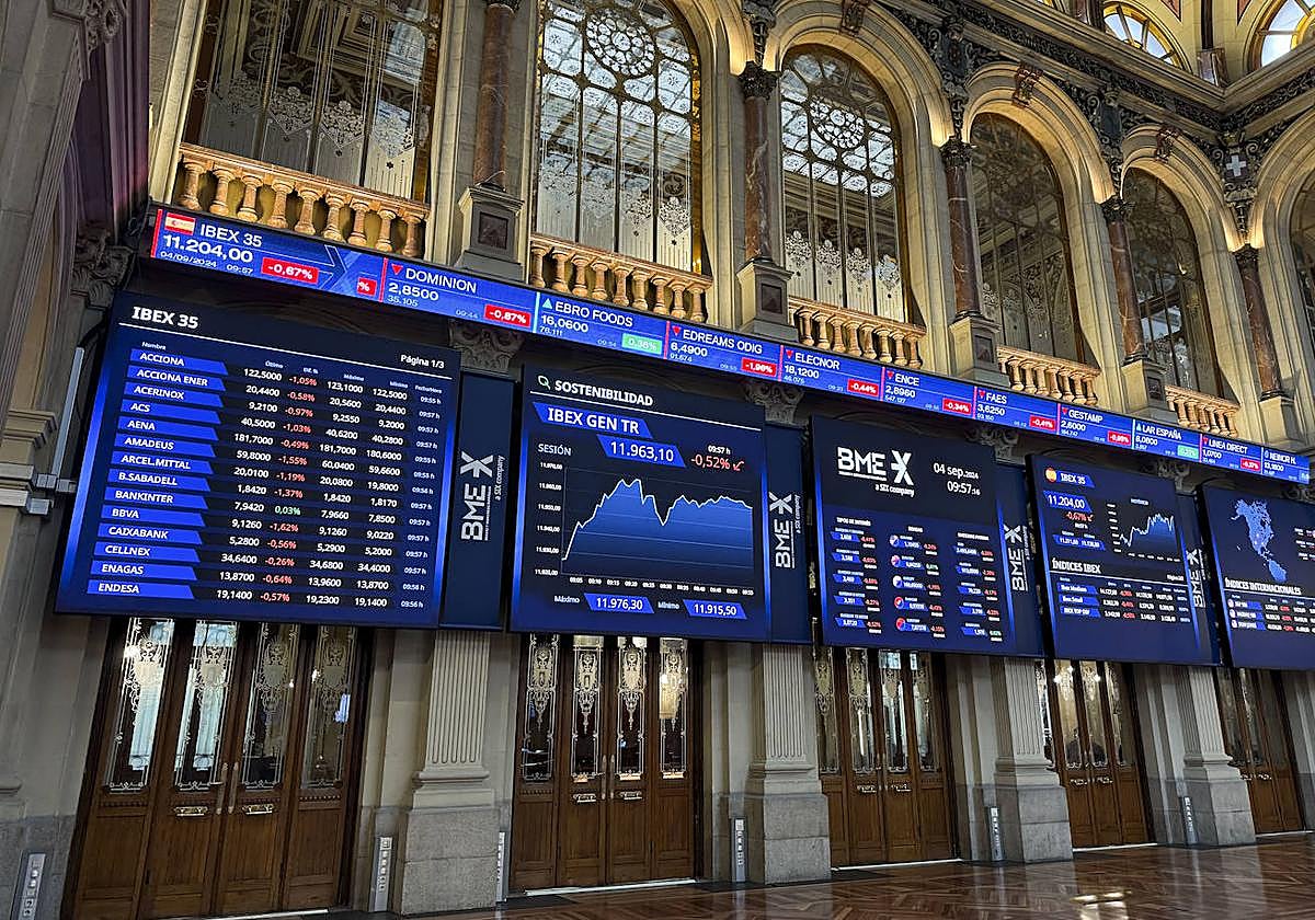 Imagen de la Bolsa española esta pasada semana.