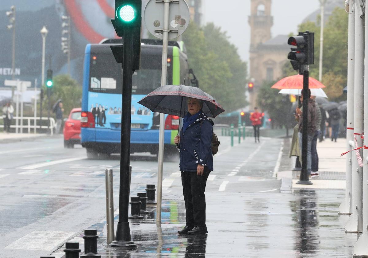 La lluvia se instala en Gipuzkoa