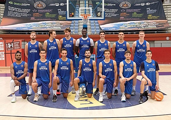 Plantilla del Gipuzkoa Basket que se presentó el pasado 29 de agosto.