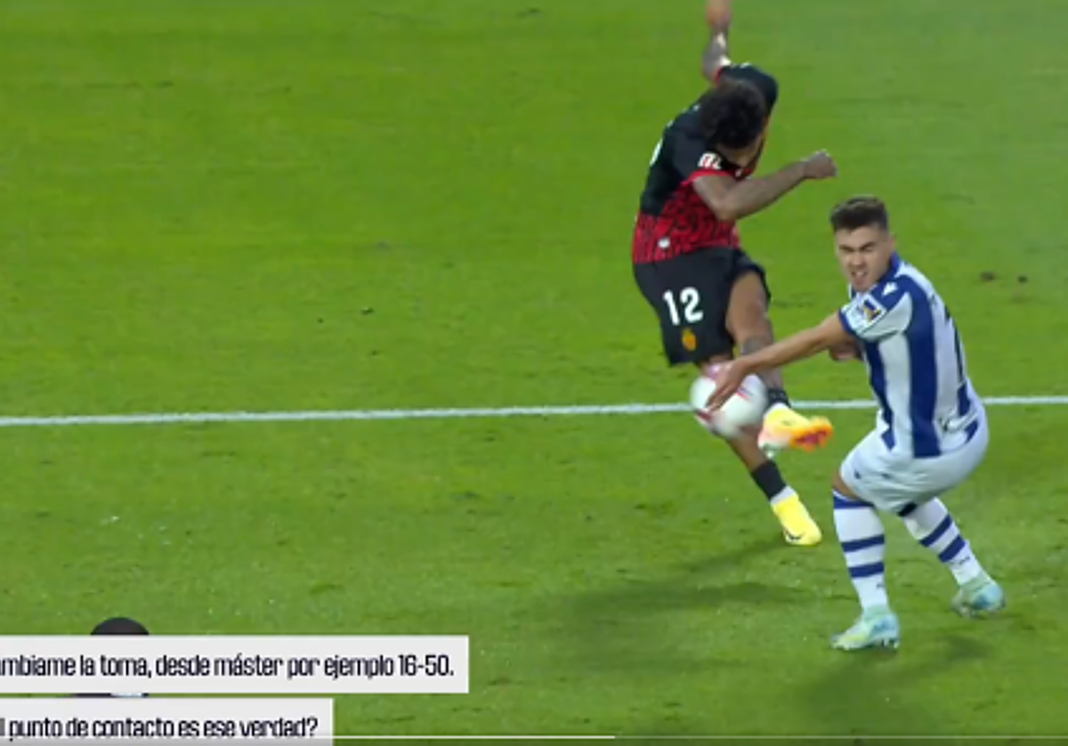 La imagen de la mano de Barrene, congelada