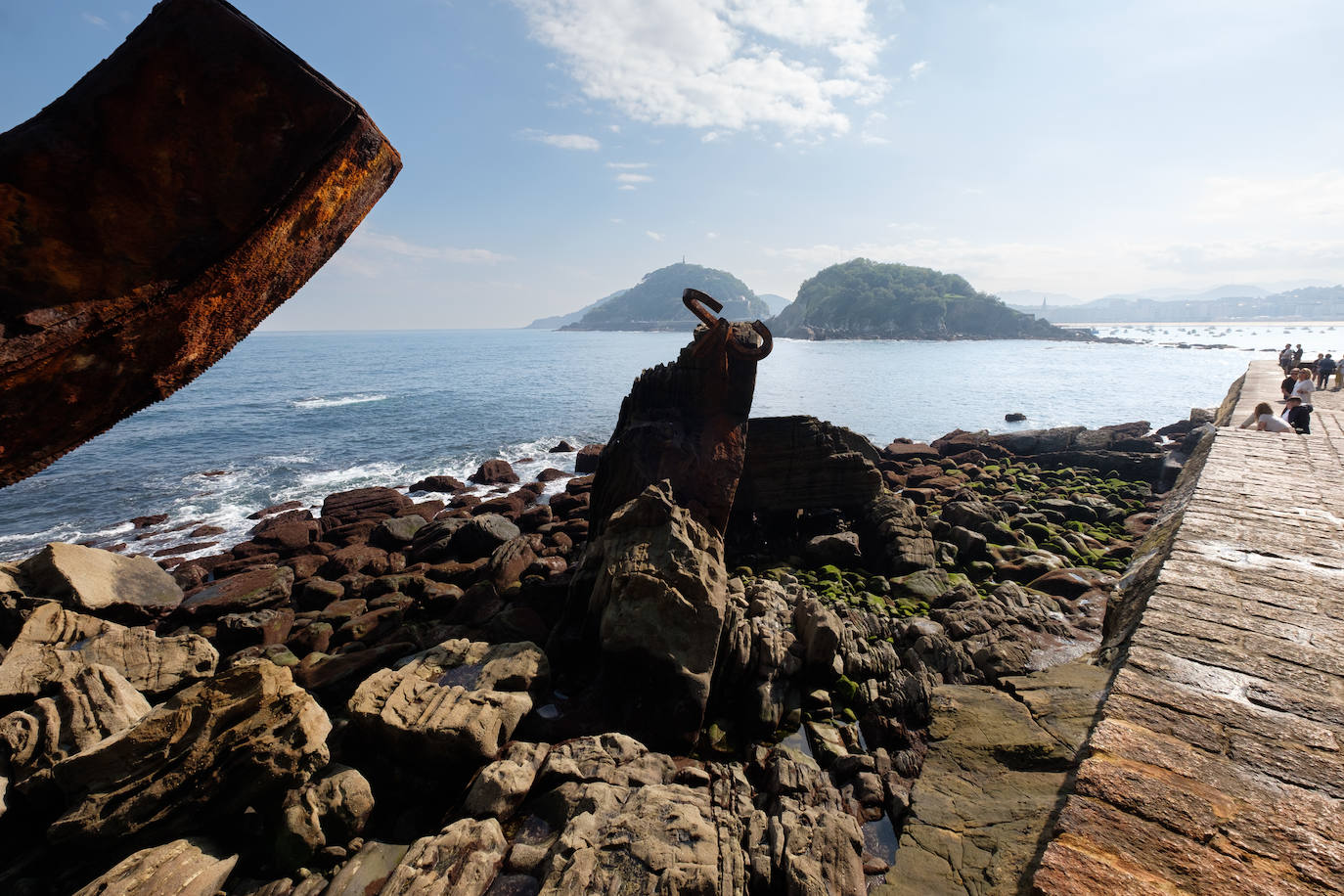 Las espectaculares imágenes de las mareas vivas en Gipuzkoa