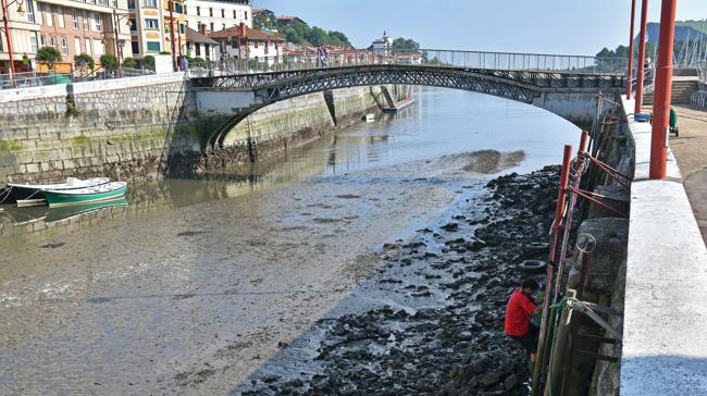 Imagen antes - Bajamar y pleamar en Zumaia.