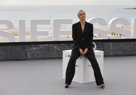 La actriz Noémie Merlant protagoniza 'Emmanuelle', película que ha inaugurado la presente edición del Zinemaldia.