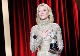 Cate Blanchett, emocionada con el Premio Donostia.