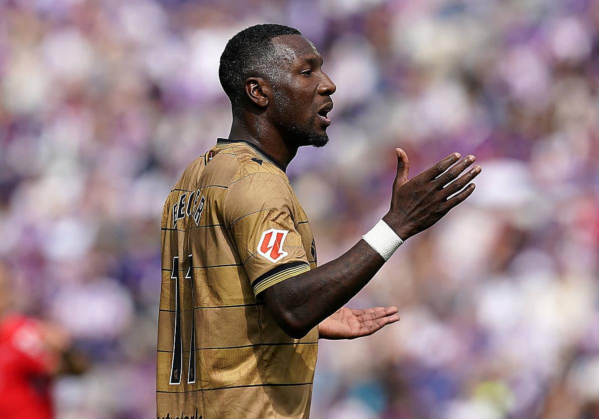 Becker, durante el partido ante el Real Valladolid en el José Zorrilla.