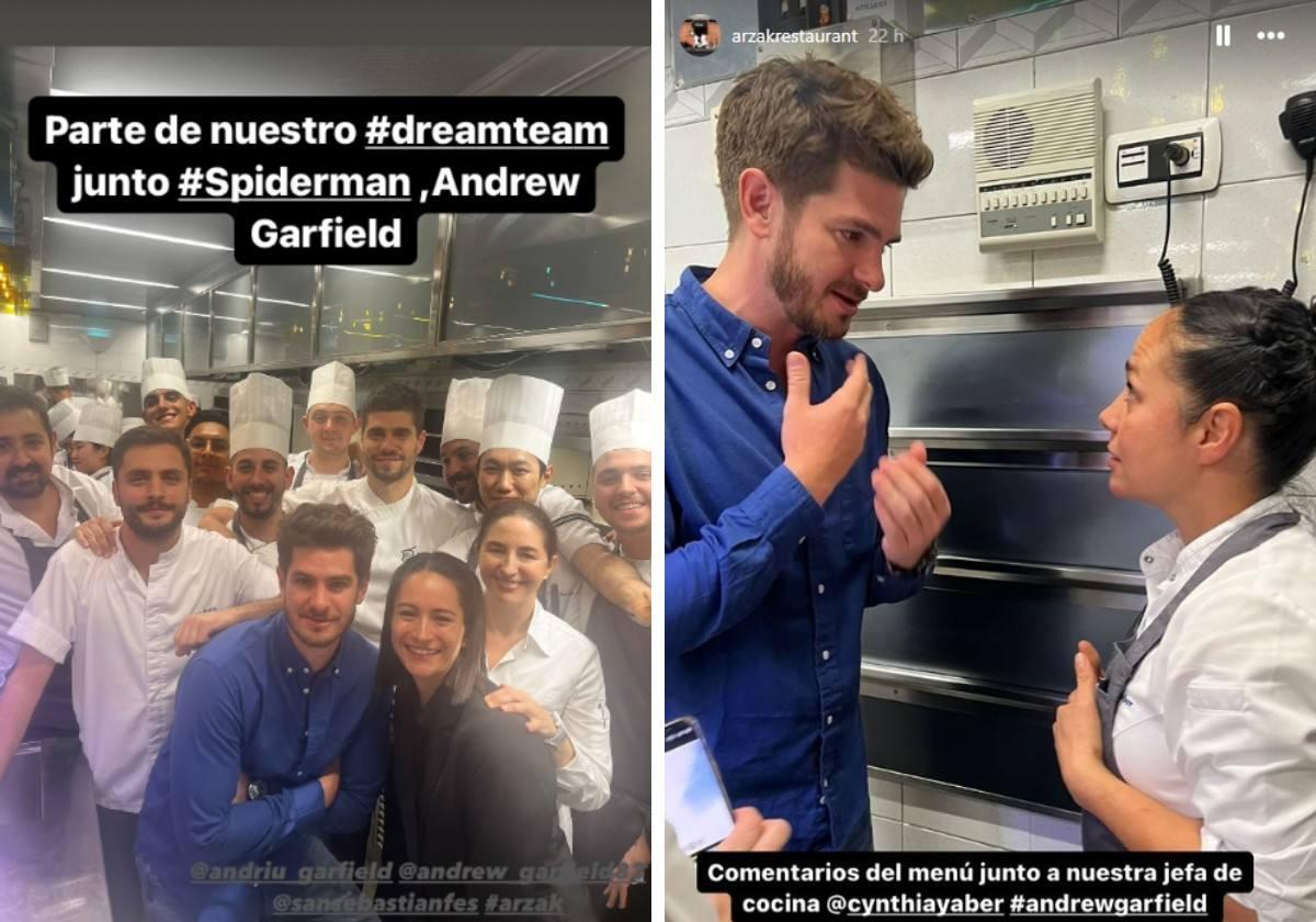 Andrew Garfield eligió el restaurante Arzak de San Sebastián.