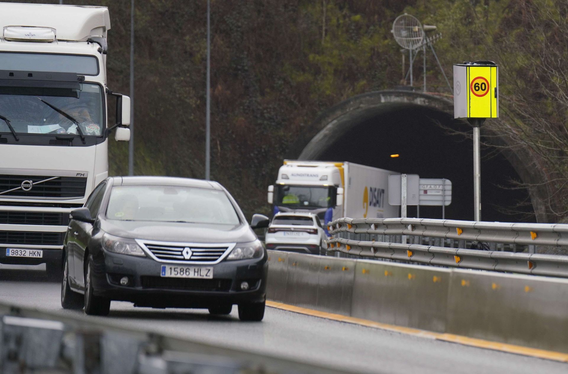 Los radares de velocidad a 60 km/h vuelven a la A-15