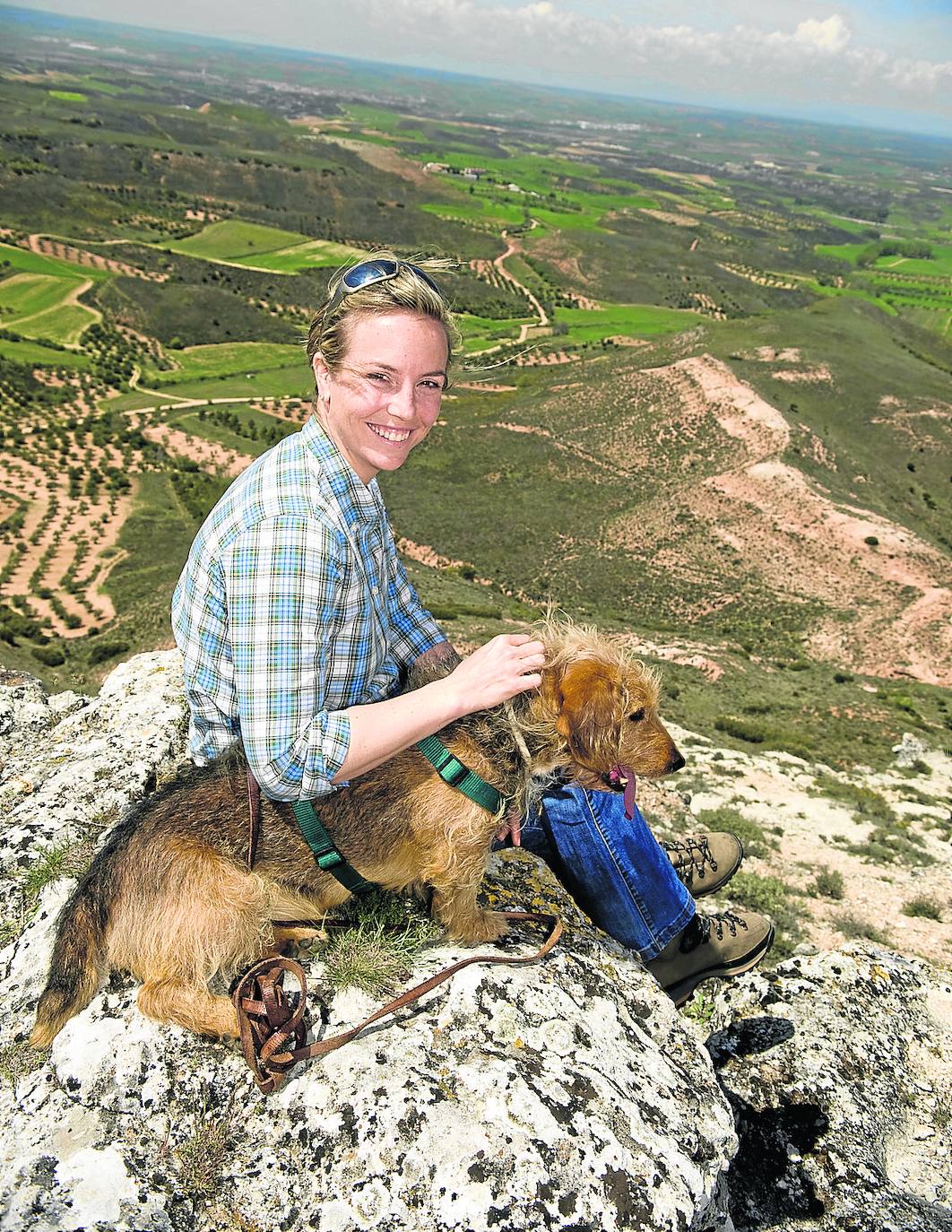 Odile, defensora de la naturaleza, este miércoles en Zarautz.