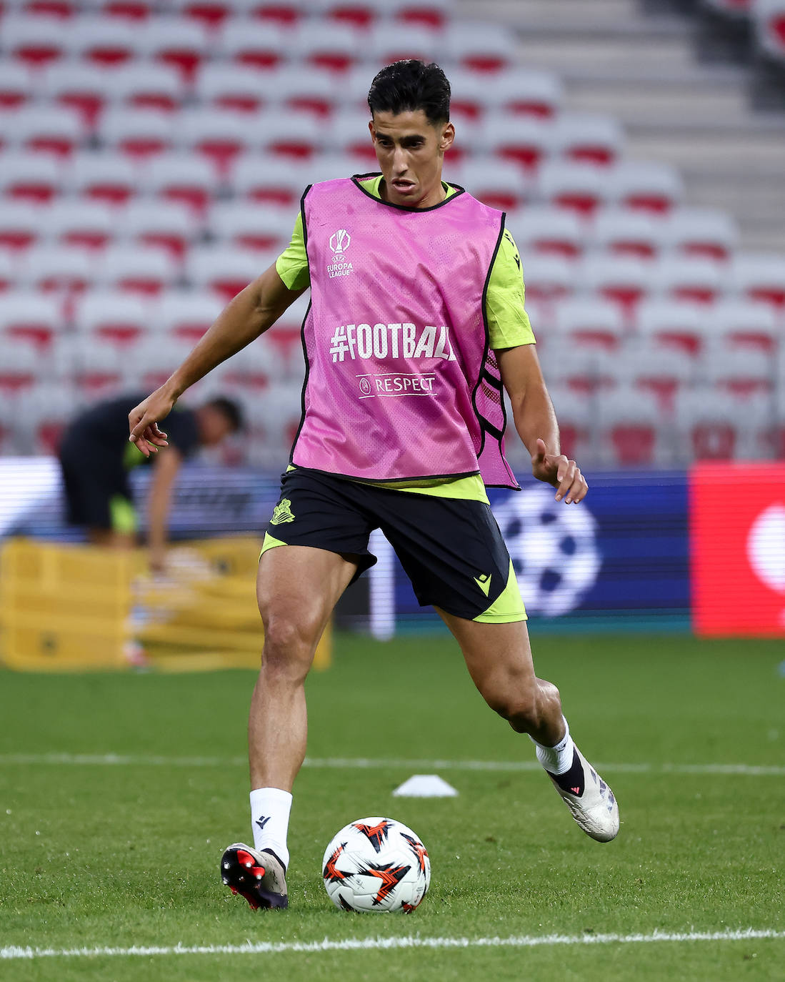 El entrenamiento de la Real en el Allianz Riviera