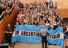 Acto de apoyo al cine argentino en el Zinemaldia