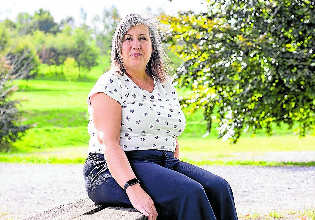 Nagore Taboada posa en Errenteria, donde reside junto a su familia, su «gran apoyo».