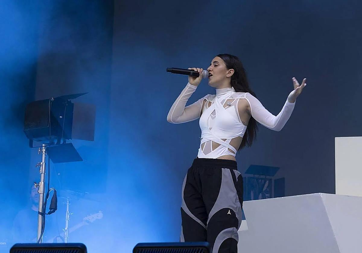 Izaro, durante el concierto del pasado Jazzaldia.