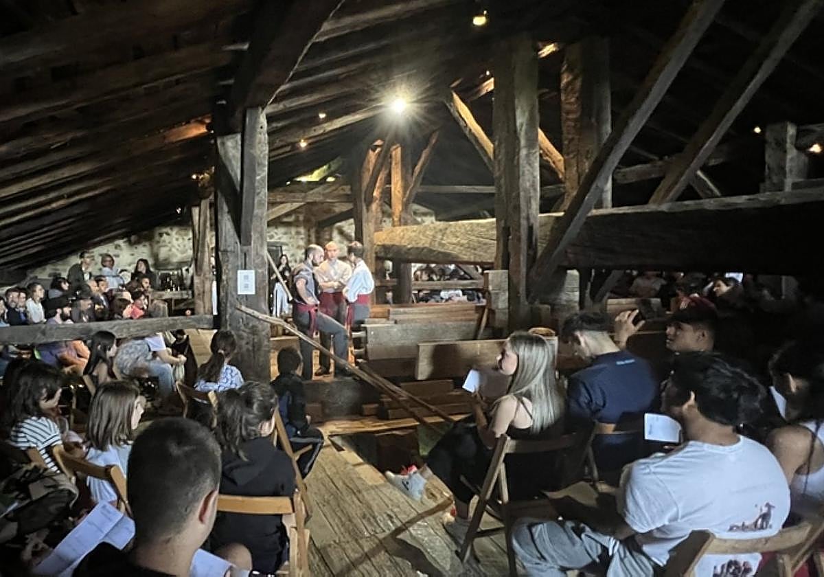 El espléndido lagar de Igartubeiti será el escenario de 'Arineketan'.