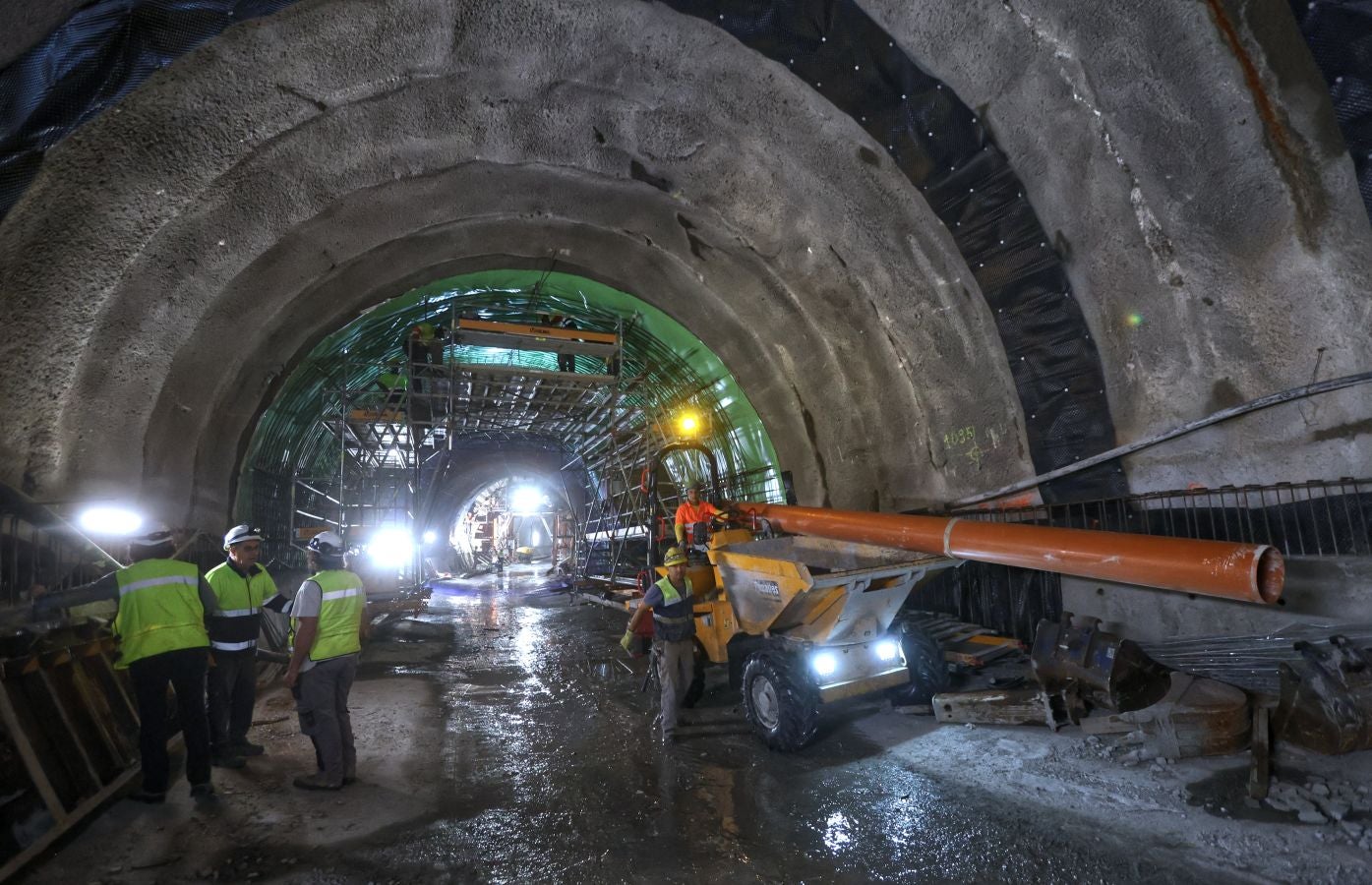 Así avanzan las obras del metro bajo San Sebastián