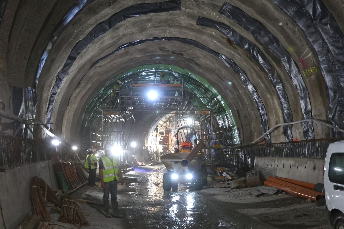 Así avanzan las obras del metro bajo San Sebastián