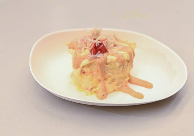 Una de las ensaladillas que se han dado a degustar.