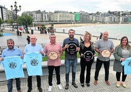 Organizadores, patrocinadores y representantes institucionales, ayer en la presentación.