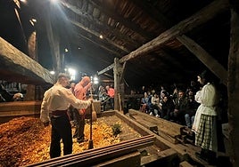 Arranca la 'Sagardo Astea' en el caserío Igartubeiti