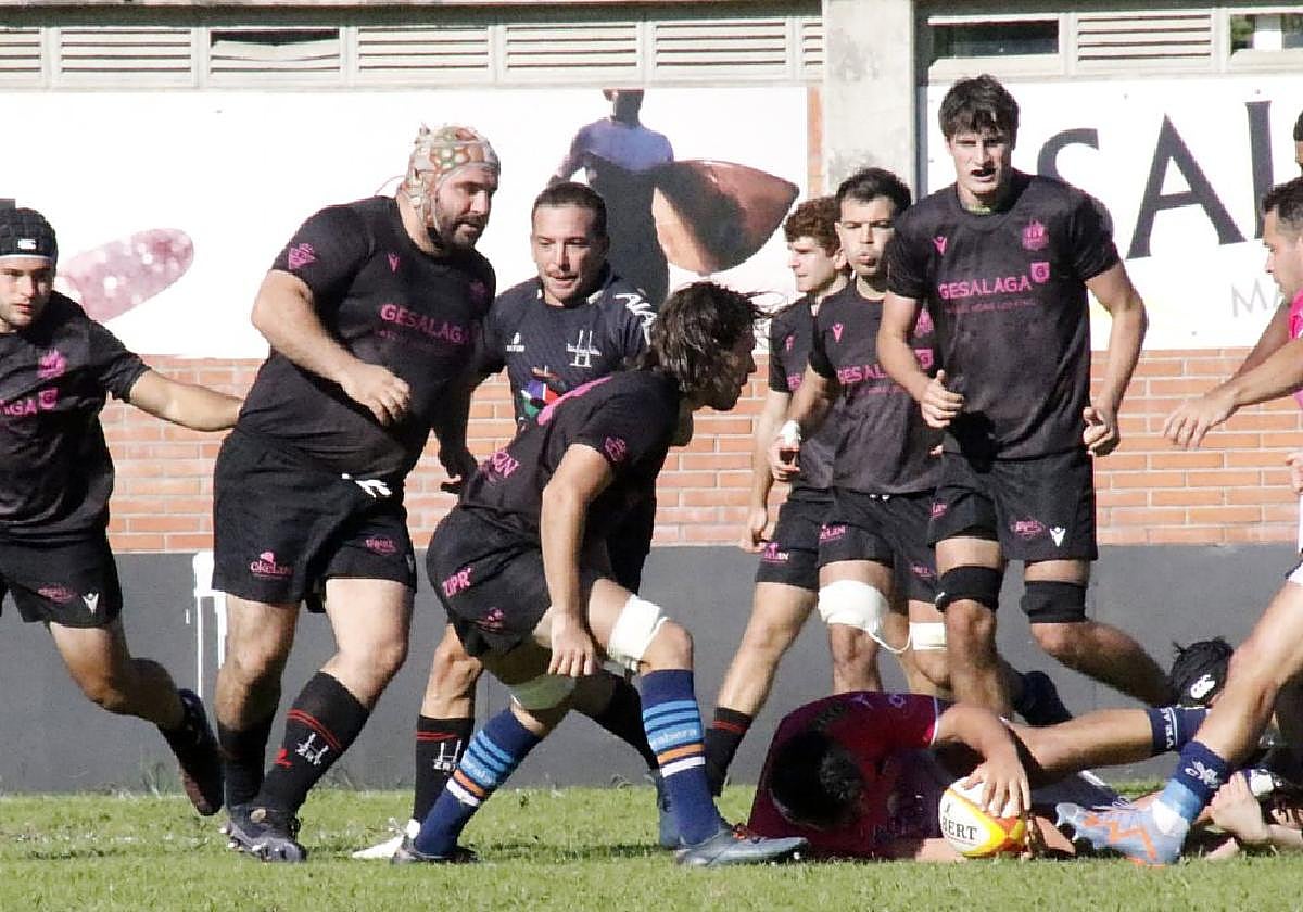 Imagen del partido de pretemporada entre el Gesalaga Okelan Gipuzkoa Sortzen con el VRAC jugado en Asti.