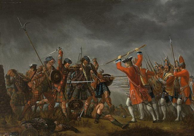 Carga de los clanes jacobitas en Prestonpans, 21 de septiembre de 1745