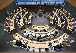 Plano general de las Juntas Generales de Gipuzkoa.