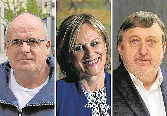 Joseba Egibar (Gipuzkoa), Itxaso Atutxa (Bizkaia) y José Antonio Suso (Álav).