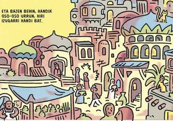 'Iratxo Txikia eta Ibarreko munstroa' albumeko laginak, Ayuk jasotzen duen bisita eta abenturaren hasiera.