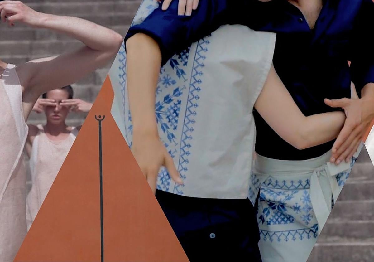 Cartel anunciador del espectáculo de danza contemporánea 'Dantza eta ondarea', hoy en el Leidor.