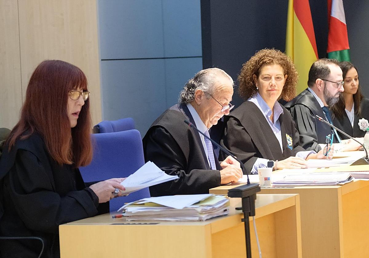 Juicio por el crimen de Aintzane Pujana que se celebra en la Audiencia de Gipuzkoa.