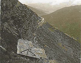 Obra de construcción del canal en 1924.