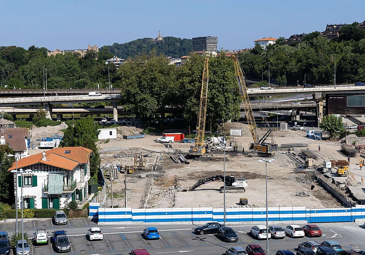 Estado de las obras de Ciudad Jardín este pasado mes de junio.