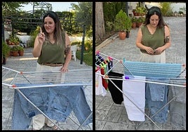 Estela Moreno explica cómo optimizar el espacio en un tendedero y secar la ropa con más rapidez.