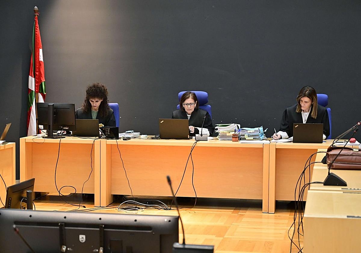 Sesión de un juicio en la Audiencia de Gipuzkoa.