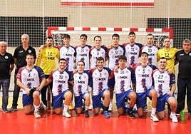Plantilla del Mek Eibar masculino de Primera Nacional, dirigido por el técnico Fernando Fernández.