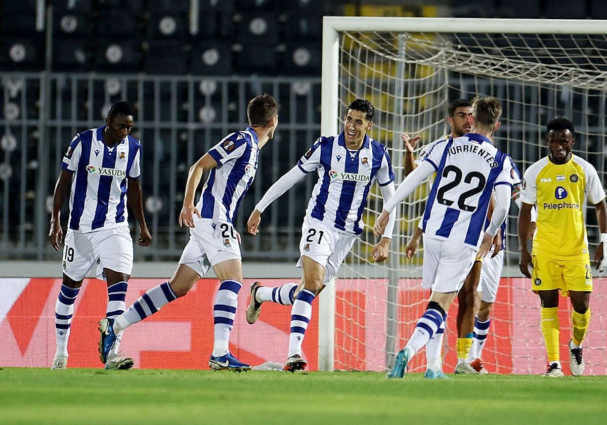 Las mejores imágenes del Maccabi Tel Aviv - Real Sociedad