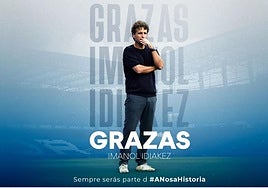 El Dépor agradece la labor de Idiakez al frente del equipo coruñés