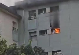 Incendio en un inmueble de la plaza Ixpilla.