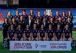Plantilla del Eibar B femenino en Segunda Federación.