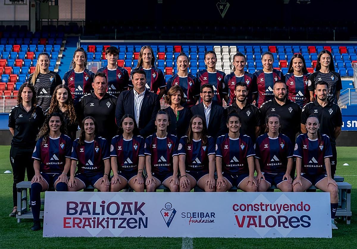 Plantilla del Eibar B femenino en Segunda Federación.