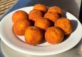 Croquetas del Izaskun en Ibarra.